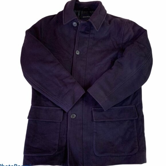 Brooks Brothers Wool & Cashmere Blend Black Winter Coat Men's Size Small EUC